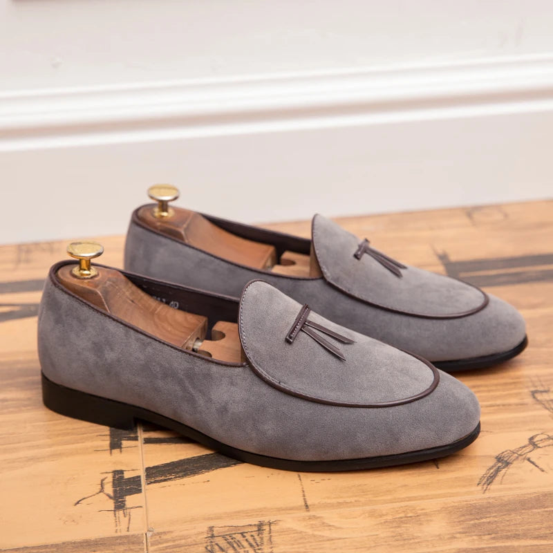 Men's Suede Slip-On Loafers - Stylish and Comfortable Men's Loafers