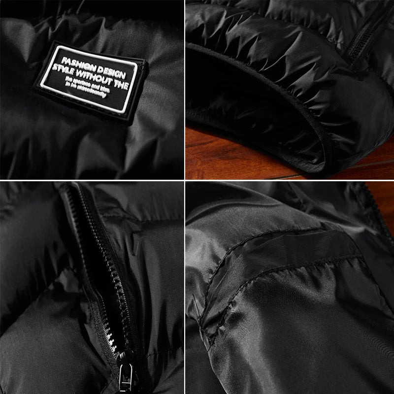 Men's Padded Vest Jacket with Zipper Pockets - Lightweight & Warm