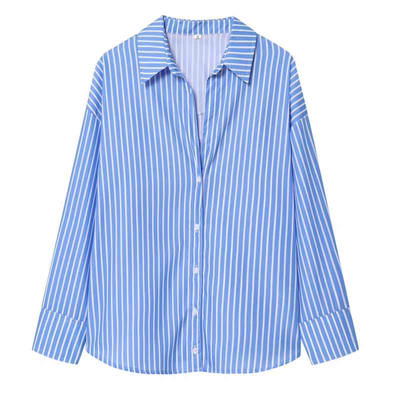 HXAO Women's Oversized Button-Up Shirt
