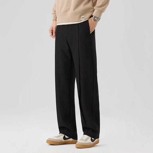 Men's Korean Style Straight Loose Wide Leg Casual Pants