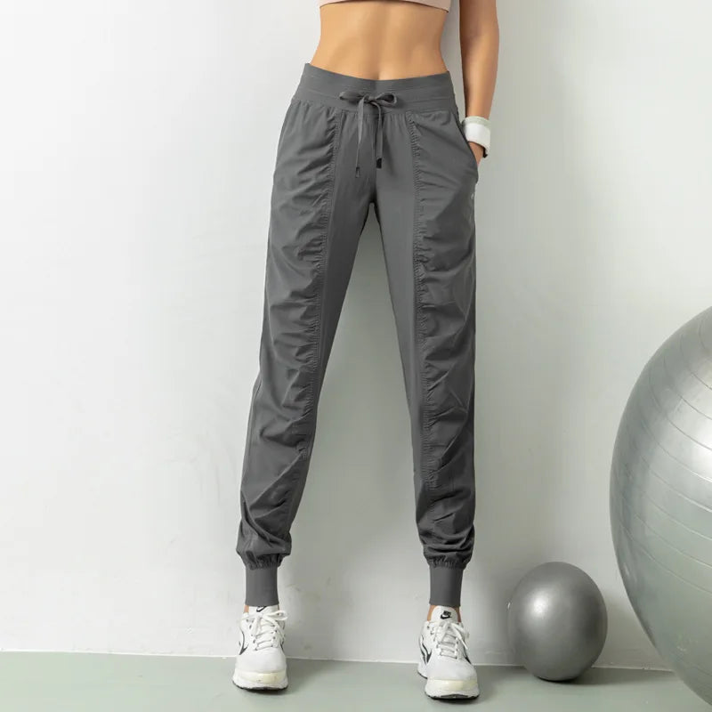 Women's Slim Fit Drawstring Joggers With Pockets