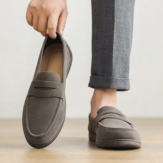 Men's Slip-On Loafers - Lightweight, Breathable, Comfortable Non-Slip Soft Sole