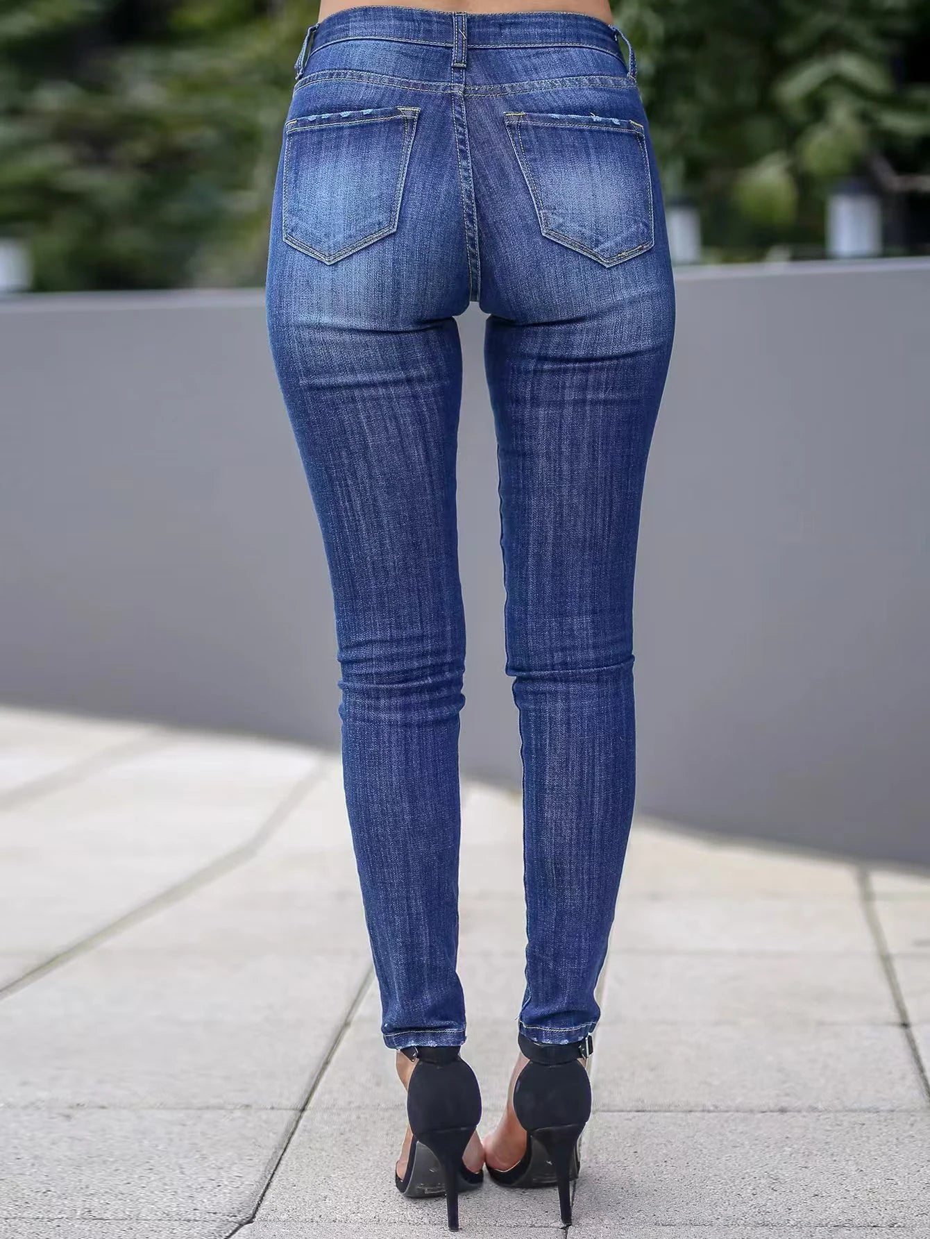 Women's High Waist Slim Denim Jeans