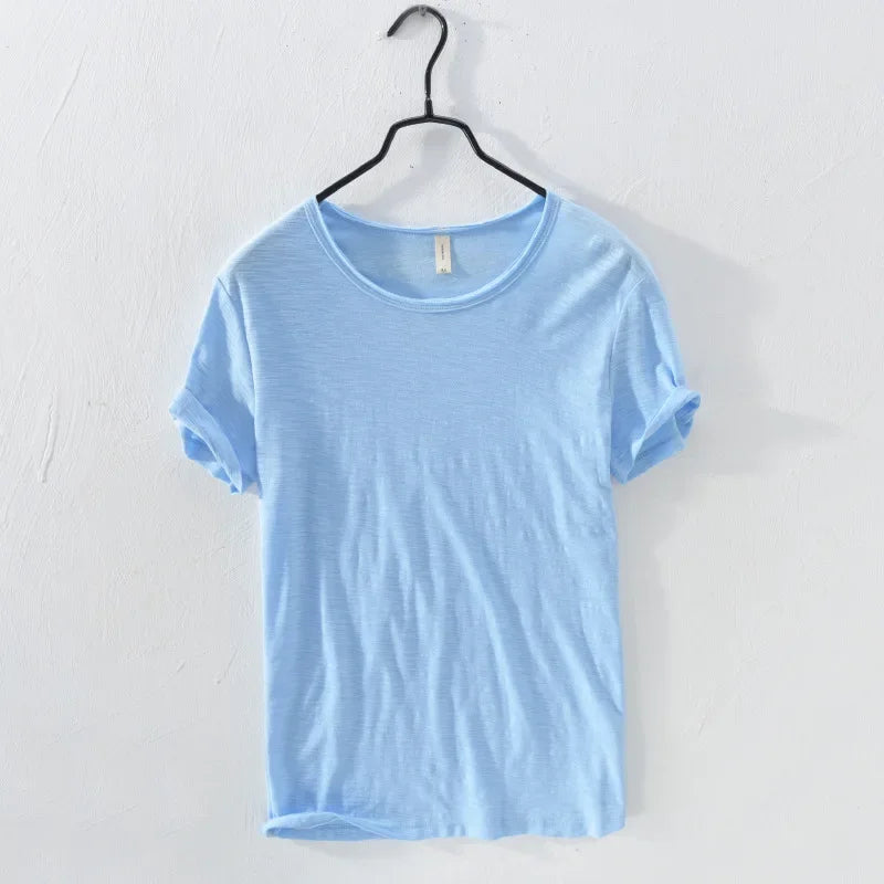 Men's Lightweight Cotton Slim-Fit T-Shirt - Breathable and Comfortable Tee