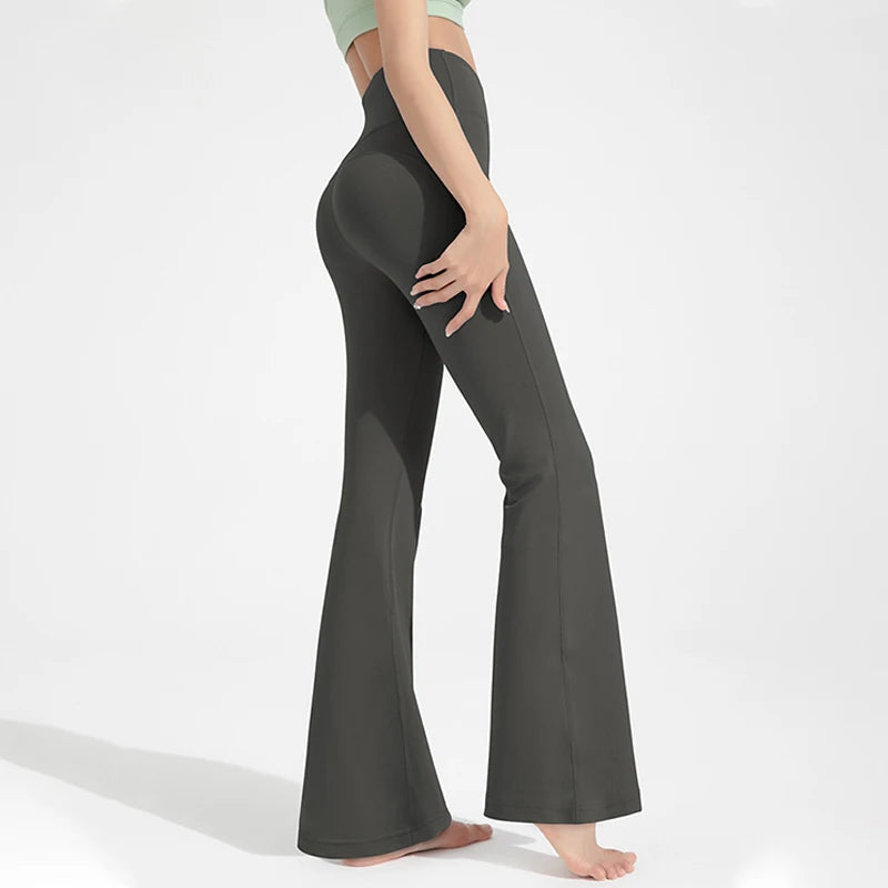 Women's High-Waisted Flared Leggings Pants