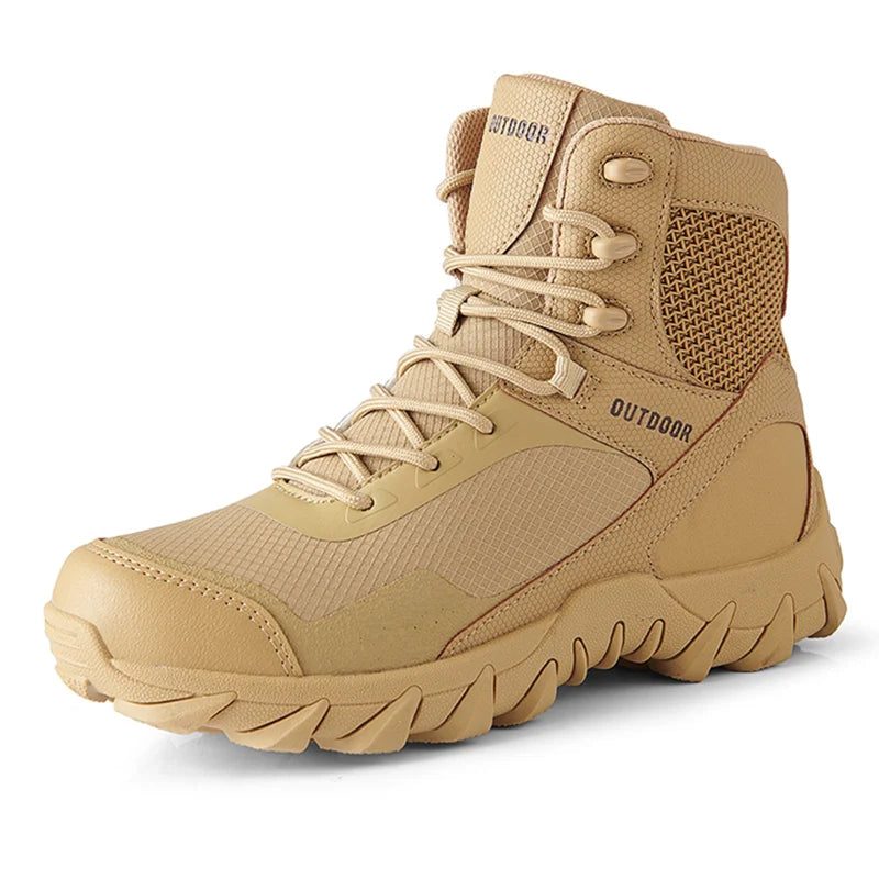 Men's Tactical Hiking Boots - Waterproof Outdoor Military Combat Boots