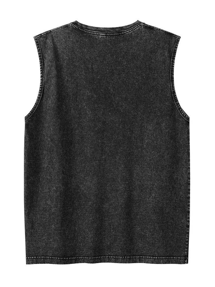 Men's Loose-Fit Cotton Tank Tops - Breathable Summer Sleeveless Vest for Men