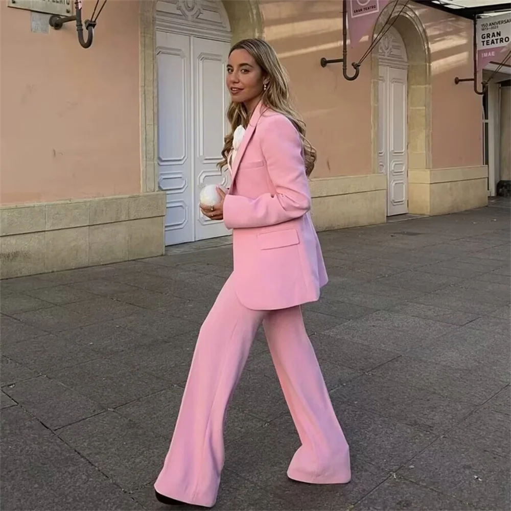 Women's Stylish Blazer and Pants Set - Two And Single Piece Outfit for Work or Casual