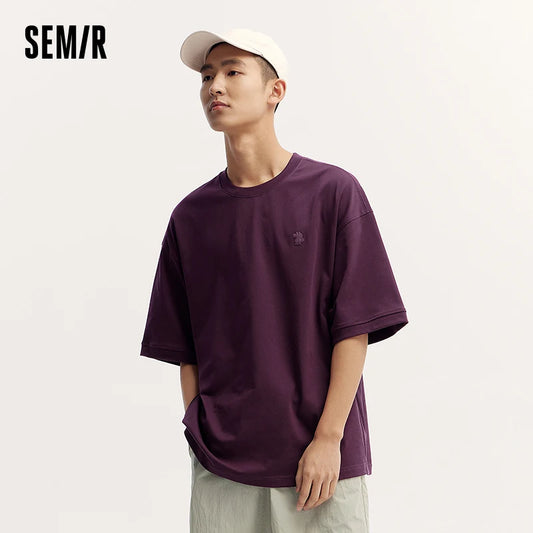 Semir Men's Slim Fit Plain T-Shirt - Comfortable Casual Wear