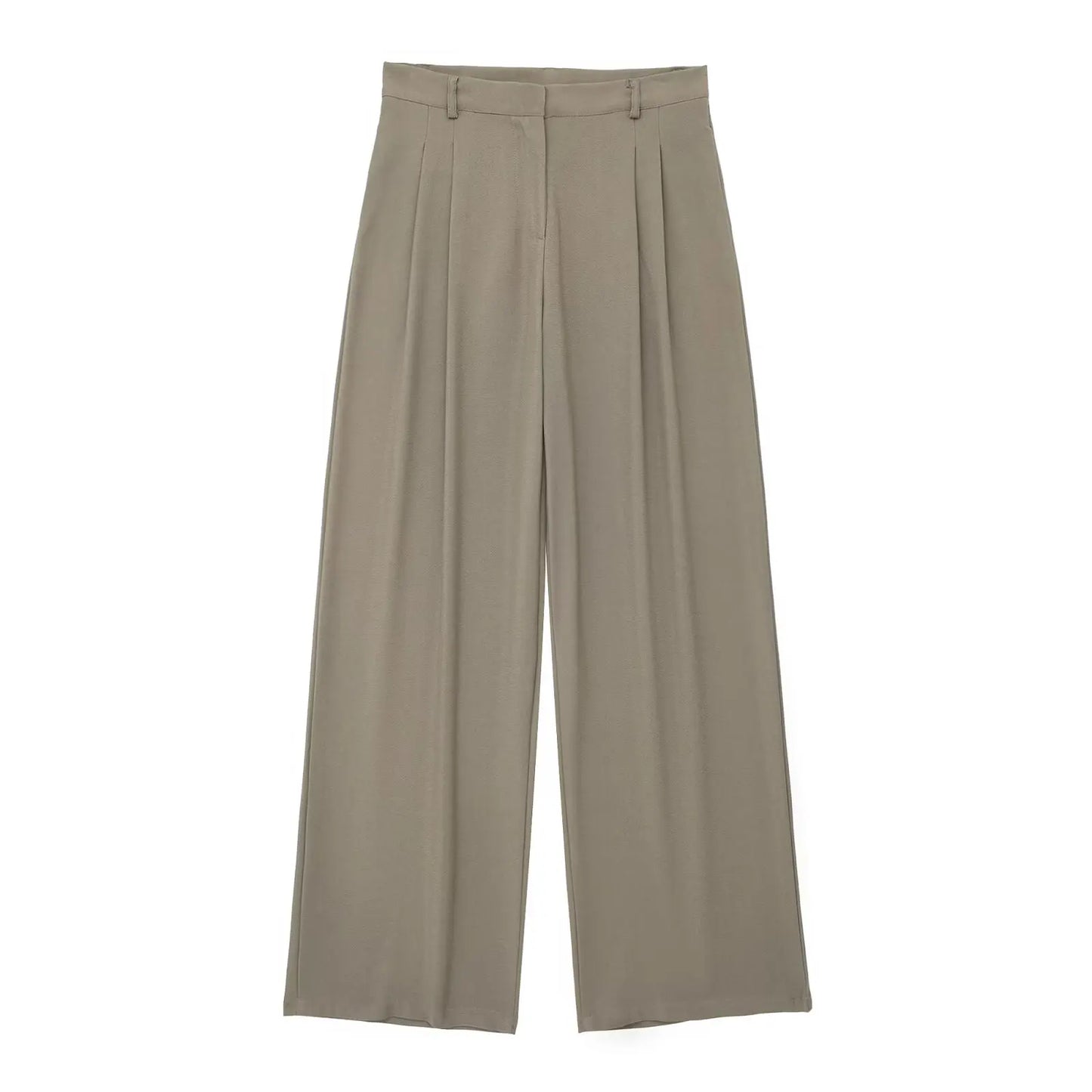 Women's Halter Neck Sleeveless Vest Top & Wide-Leg Pants 2-Piece Set