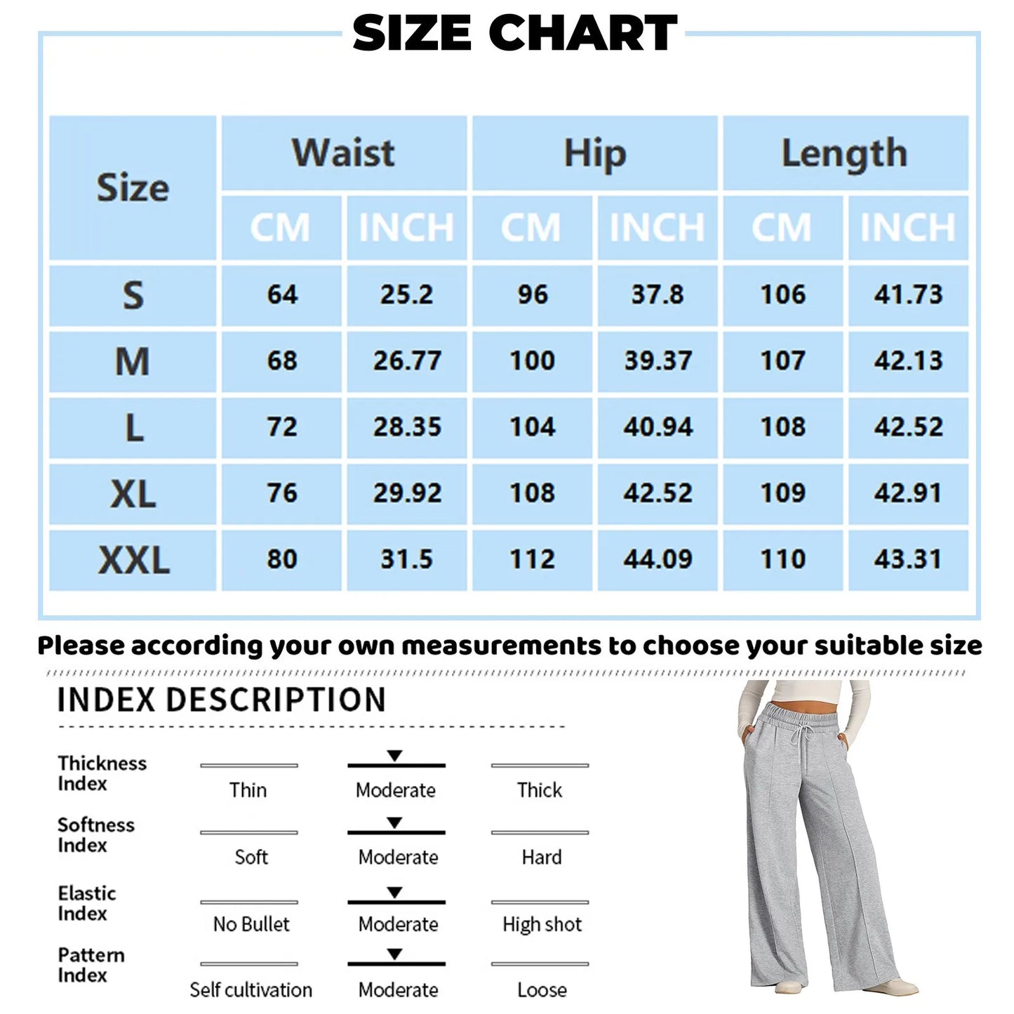 Women's Wide Leg Straight Pants with Drawstring