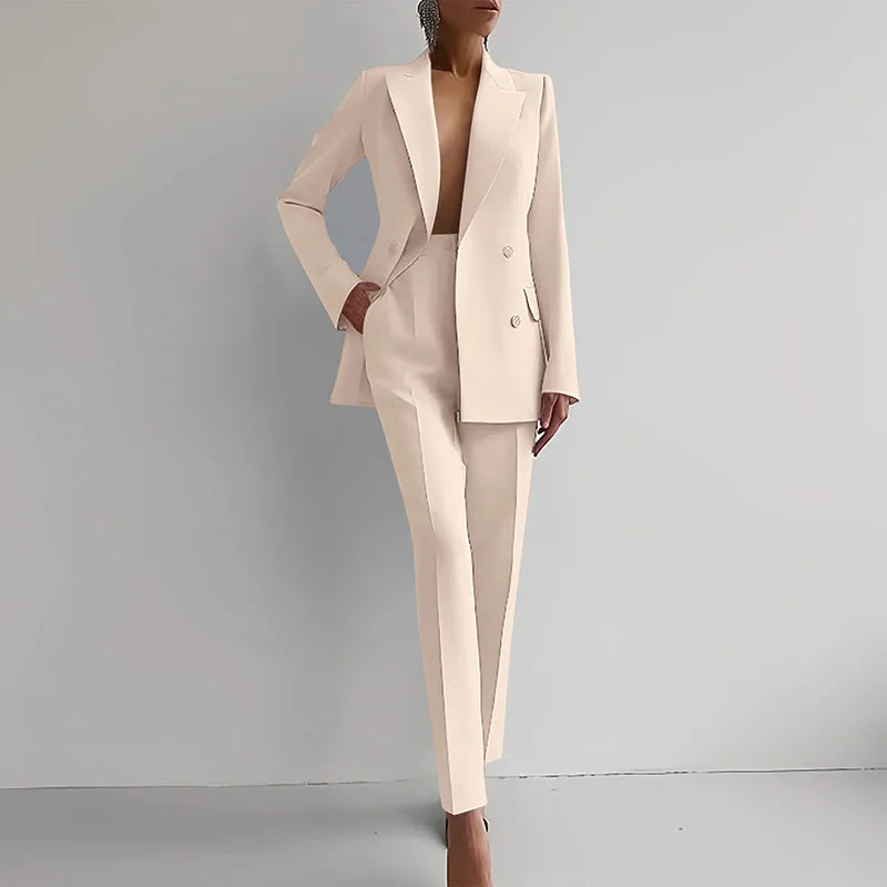 Women's Two-Piece Blazer and Pants Set
