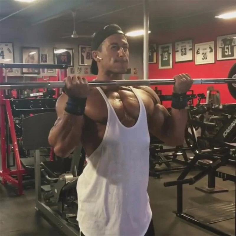 Men's Y-Back Cotton Tank Top – Breathable Activewear Vest