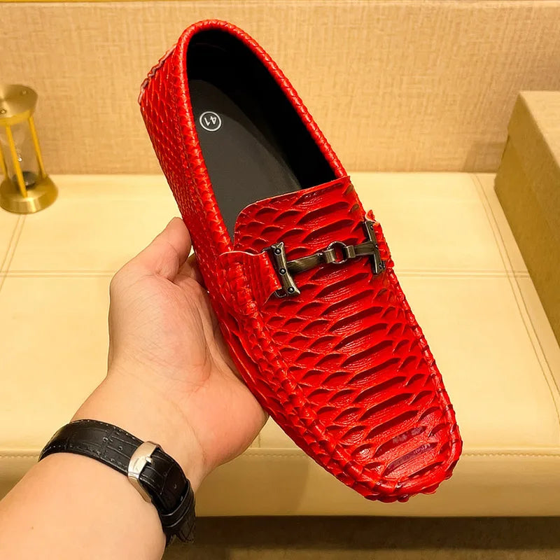 Men's Anti-Slip Breathable Ribbed Shoes – Stylish & Durable Slip-Resistant Footwear