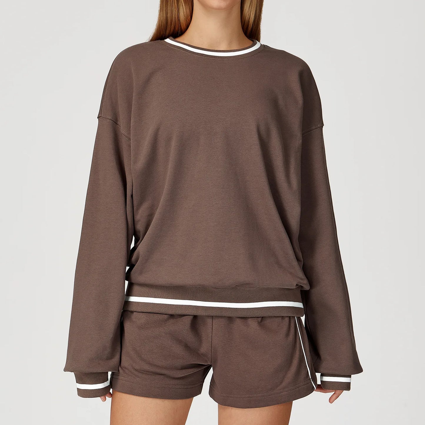 Women's Two-Piece Sweater and Sweatpants Set