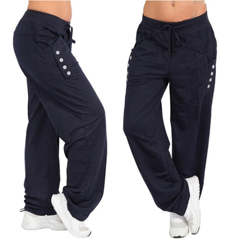 Loose Fit Casual Drawstring Women's Joggers