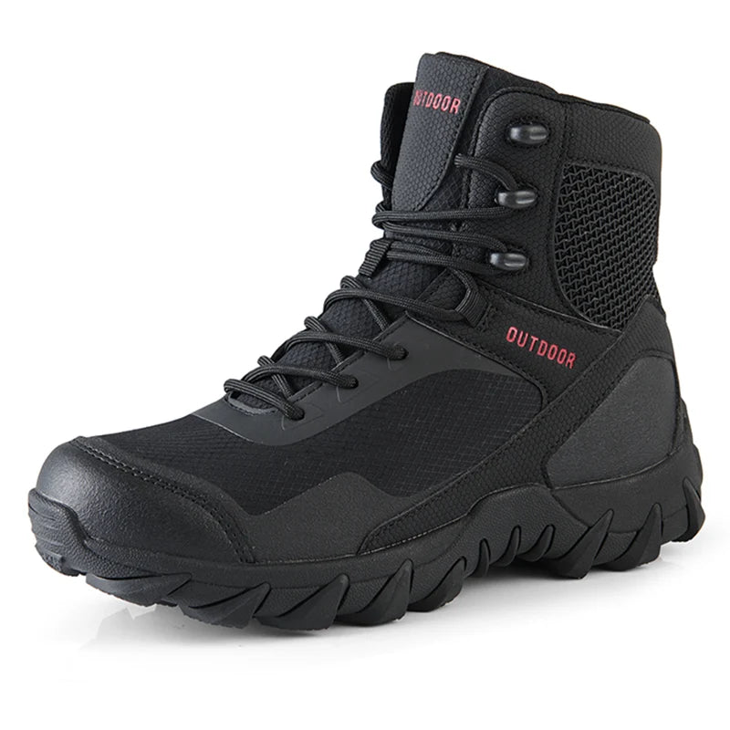 Men's Tactical Hiking Boots - Waterproof Outdoor Military Combat Boots