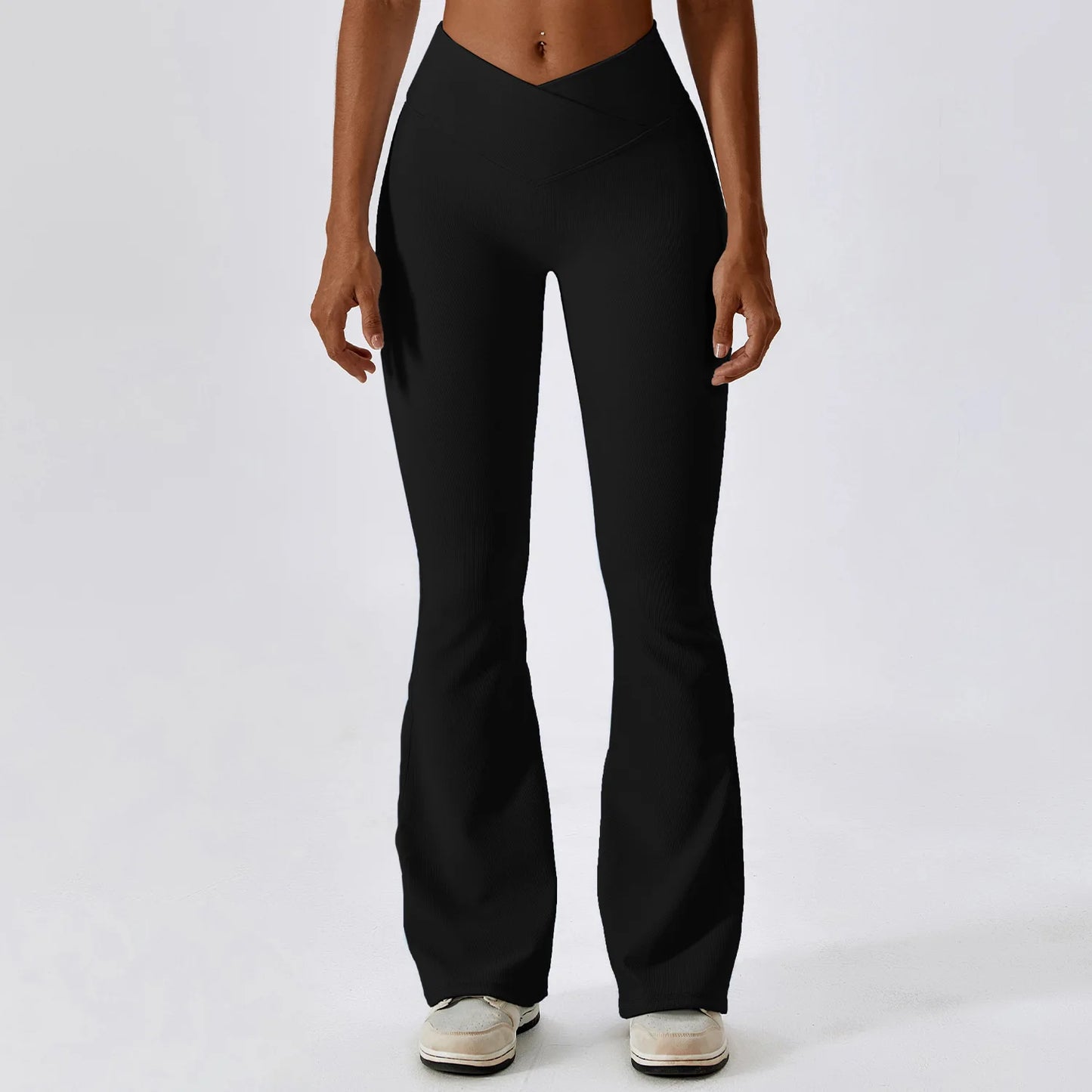 High Waist Flare Yoga Pants for Women - Wide Leg Flare Leggings