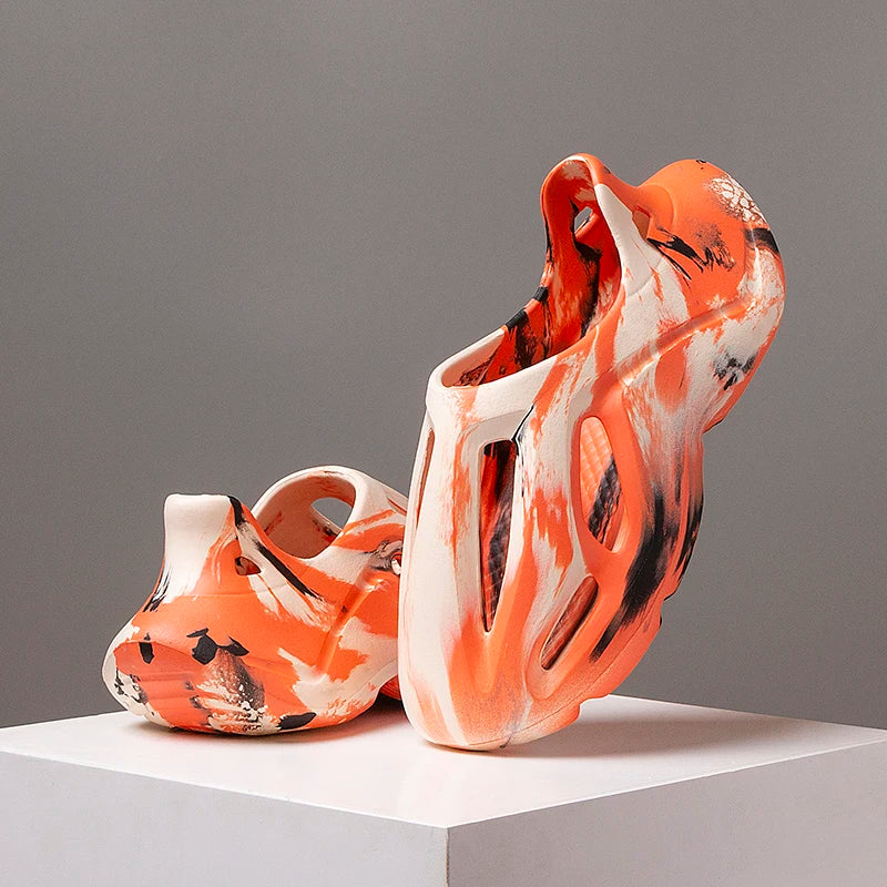 Unisex Tie-Dyed Soft EVA Slippers – Non-Slip Comfortable Slippers for Men & Women