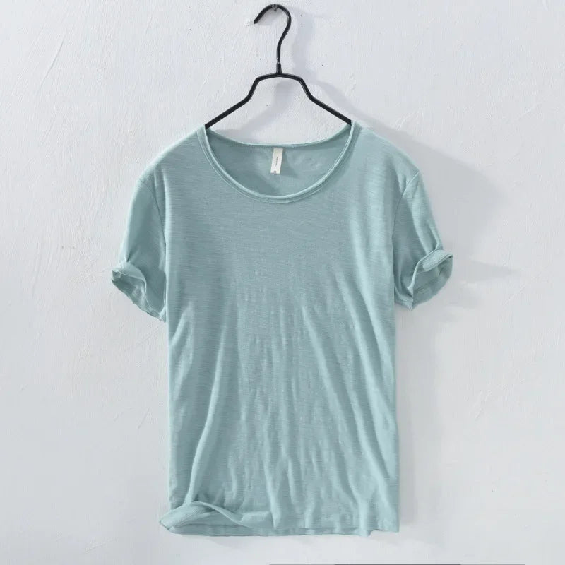 Men's Lightweight Cotton Slim-Fit T-Shirt - Breathable and Comfortable Tee