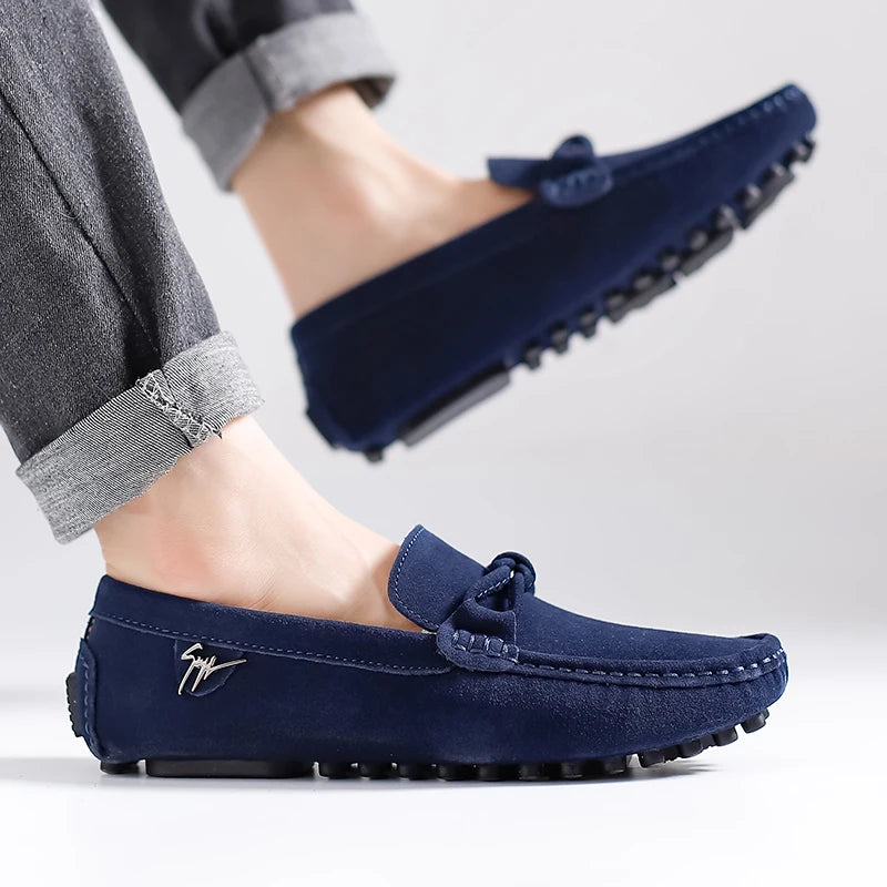 Men's Genuine Leather Anti-Slip Shoes - Durable, Stylish Footwear for Men