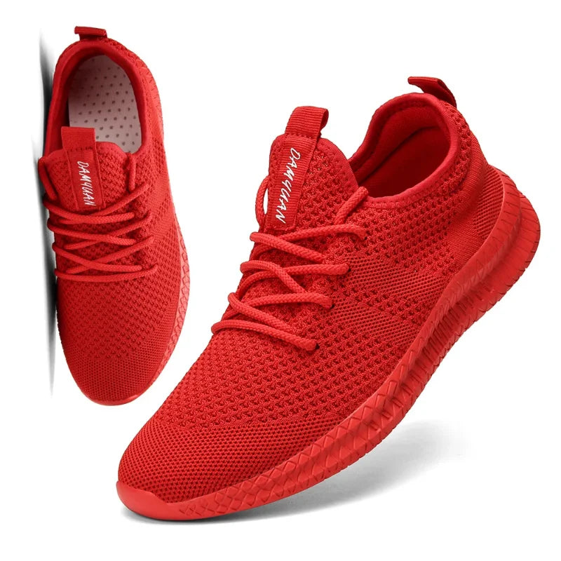 Mens Ultralight Breathable Mesh Sneakers - Casual Non-Slip Running Shoes-Various Colors