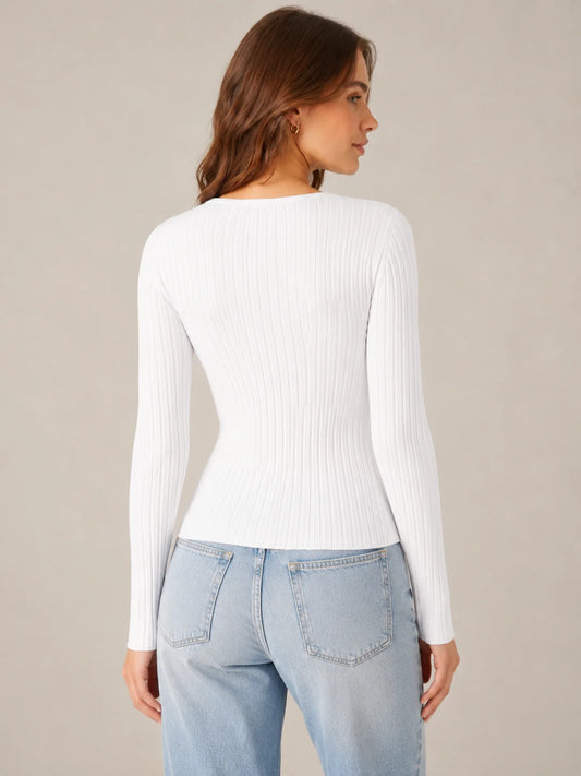 Women's V-Neck Slim Fit Sweater