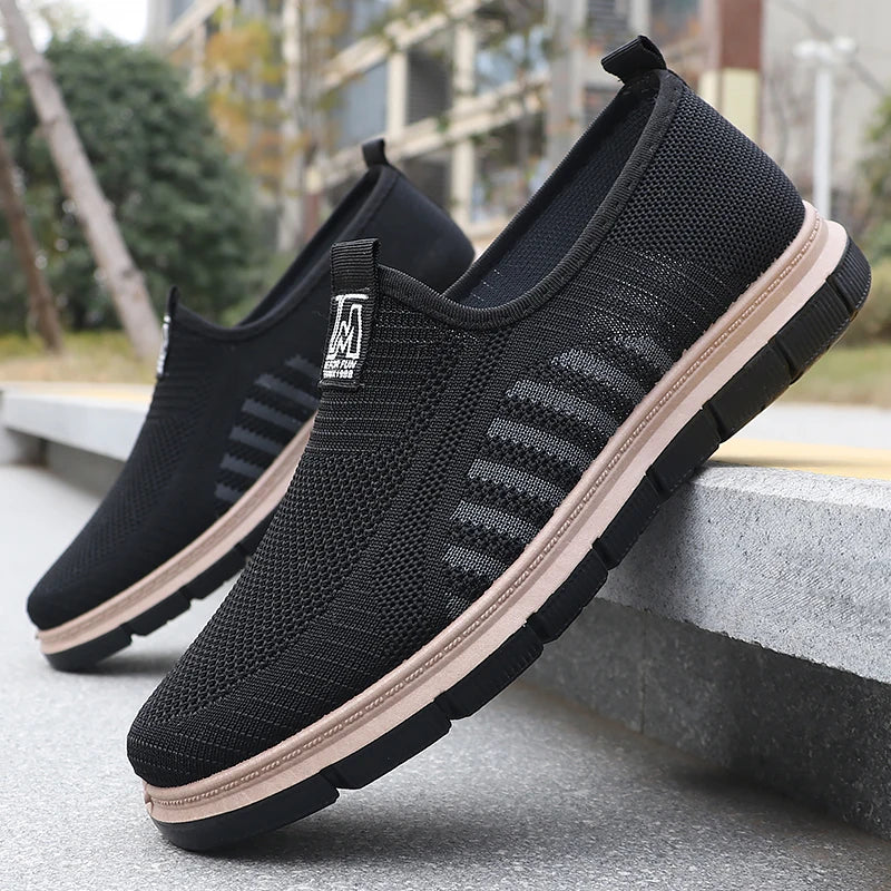 Lightweight Breathable Mesh Casual Shoes for Men - Non-Slip Design