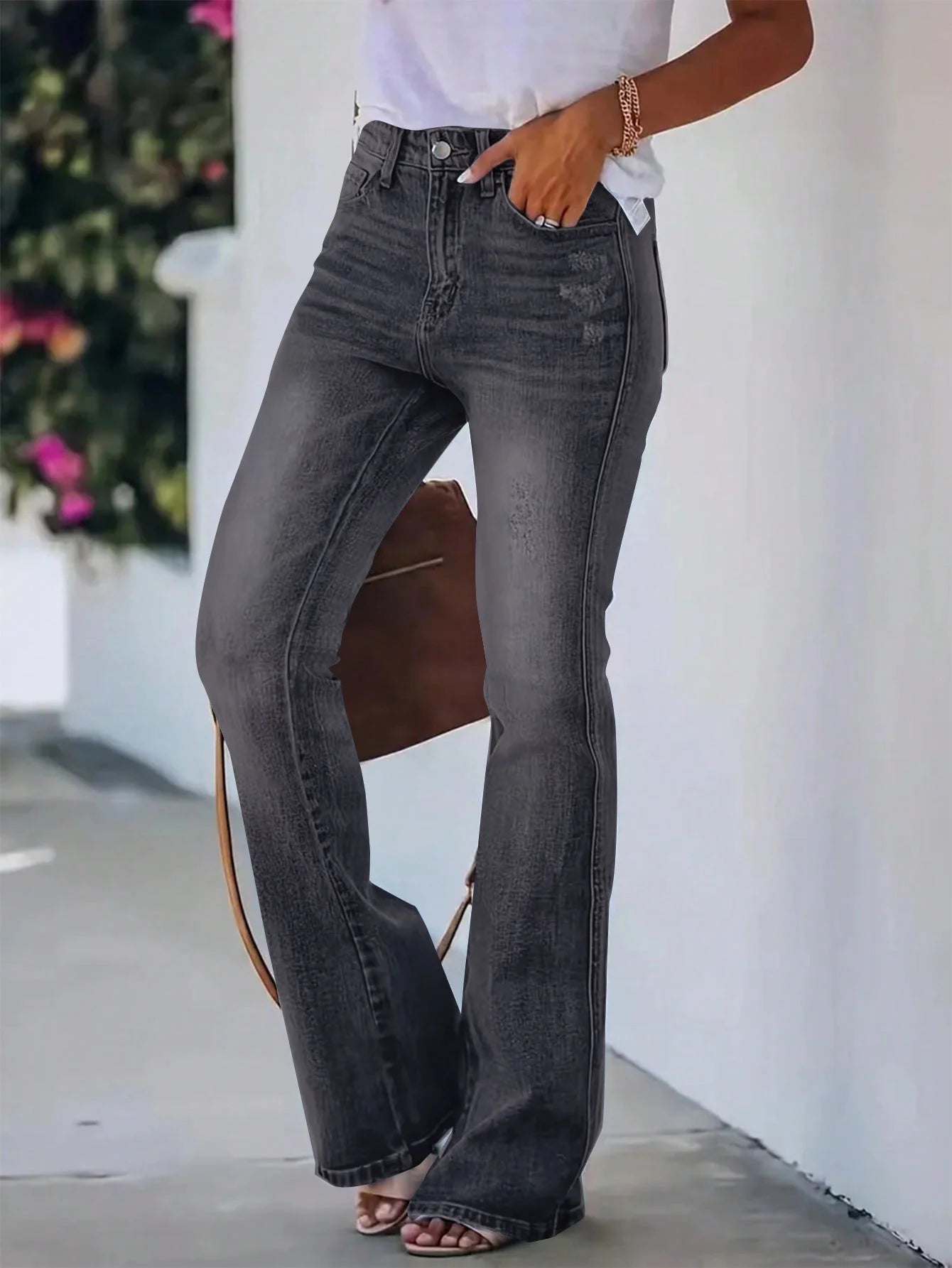 High Waist Women's Slimming Flared Denim Jeans