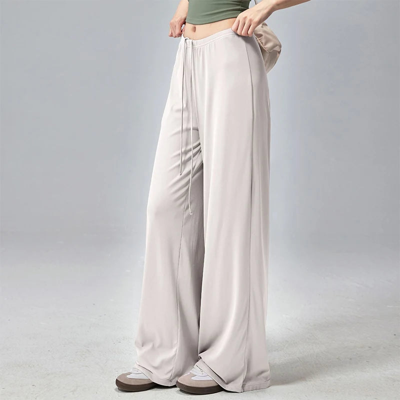 Women's Low Waist Wide-Leg Lightweight Loose Sweatpants
