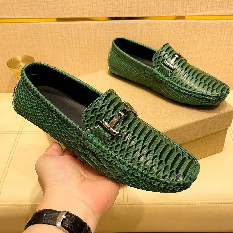 Men's Anti-Slip Breathable Ribbed Shoes – Stylish & Durable Slip-Resistant Footwear