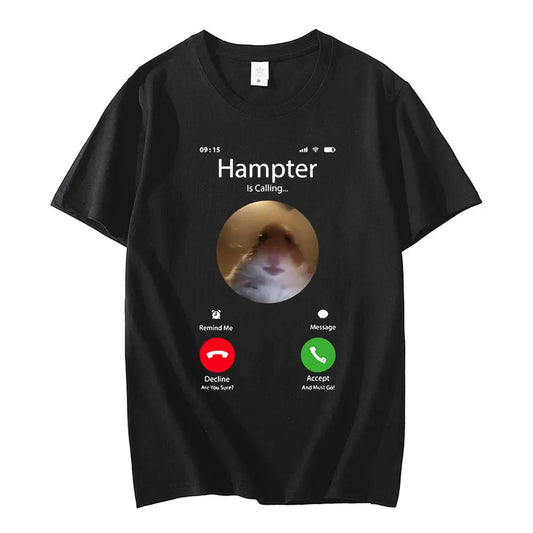 Meme Hamster Staring at Front Camera Unisex T-Shirt