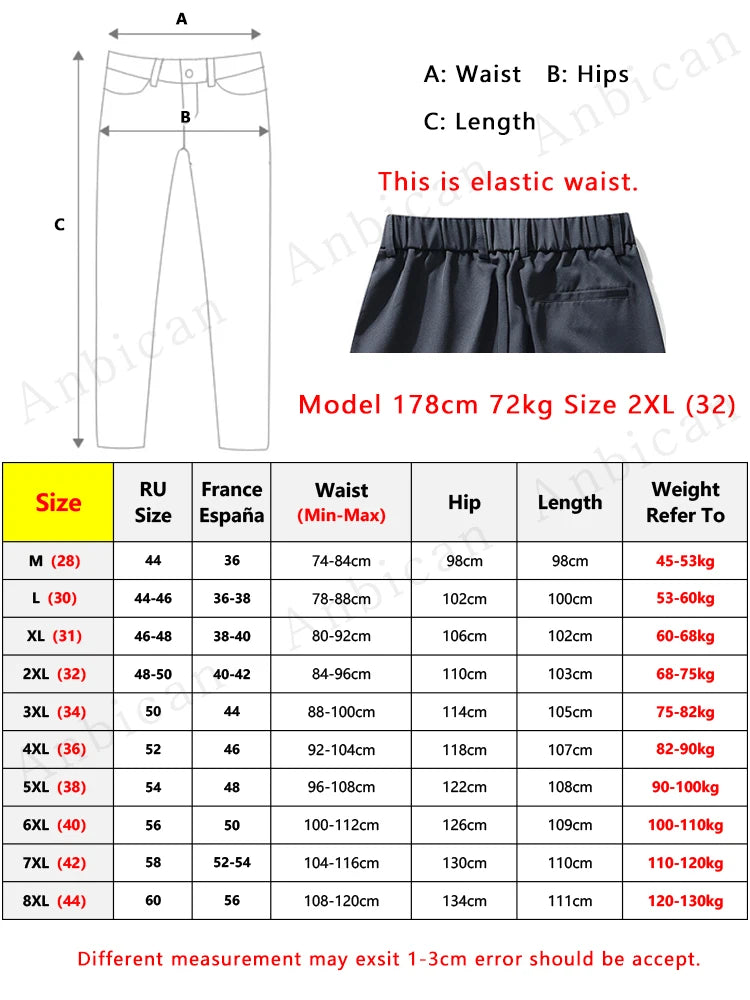 Men's Straight Fit Loose Pants – Comfortable Casual Men's Trousers for Everyday Wear