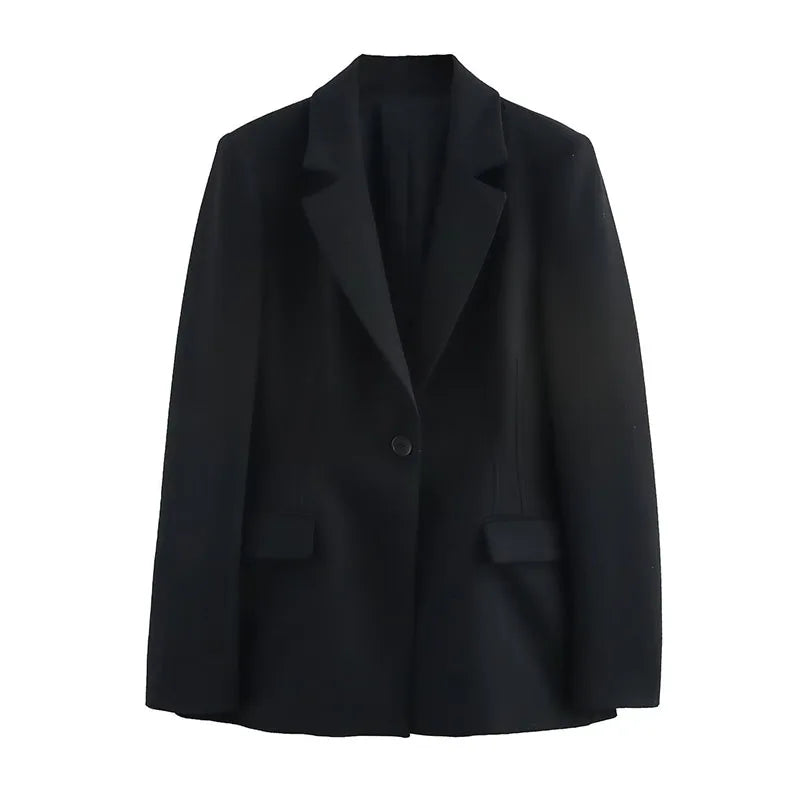 Elegant Women's 2-Piece Slim Blazer and Trousers Set - Sophisticated Full Sleeve Business Suit for Women