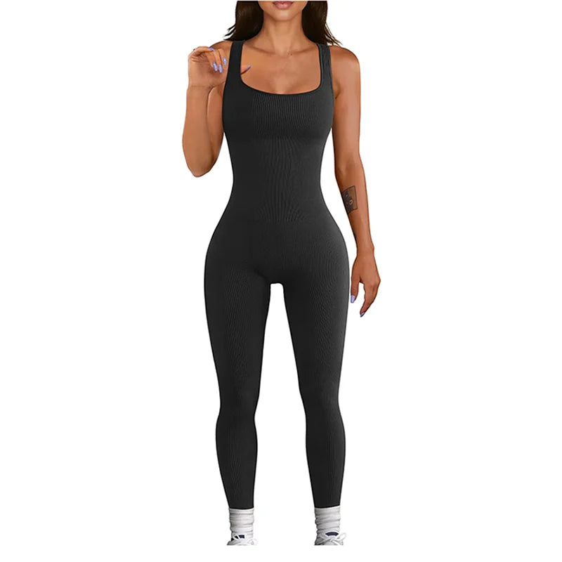 Women's Ribbed One Piece Bodycon Romper