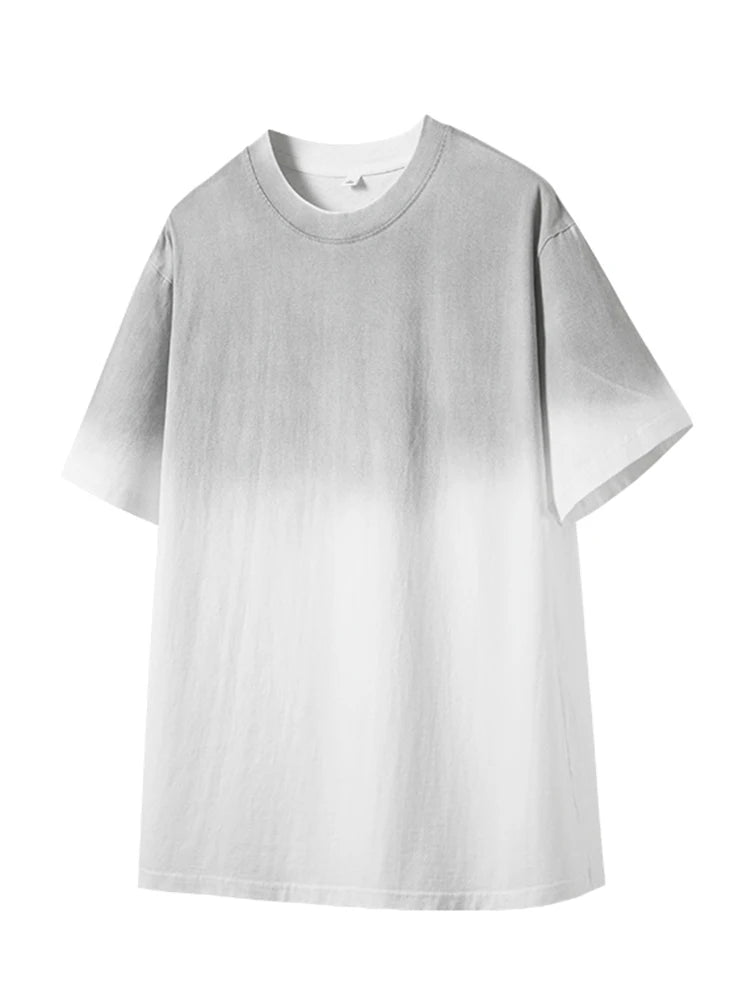 Men's Oversized Cotton T-Shirt with Gradient Color
