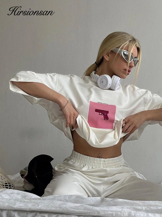 Women's Cotton Casual Loose Fit O-Neck T-Shirt