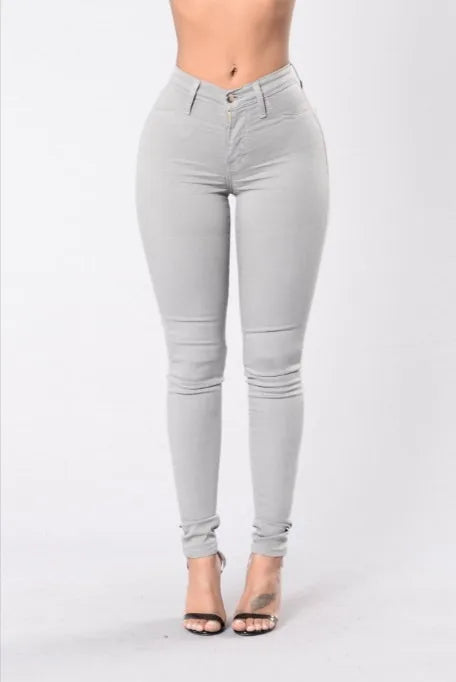 Slim Fit High Waist Denim Jeans for Women - Botvotee Skinny Skinny Jeans for Women