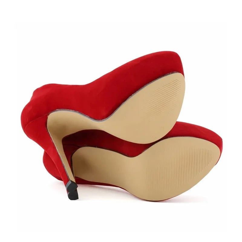 Women's 14cm Platform Heels - Super High Round Toe Stilettos