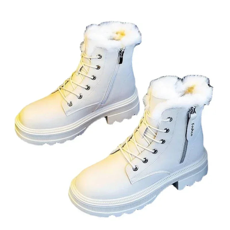 Women's Plush Warm Medium Boots – Insulated, Cozy, Thickened Winter Footwear