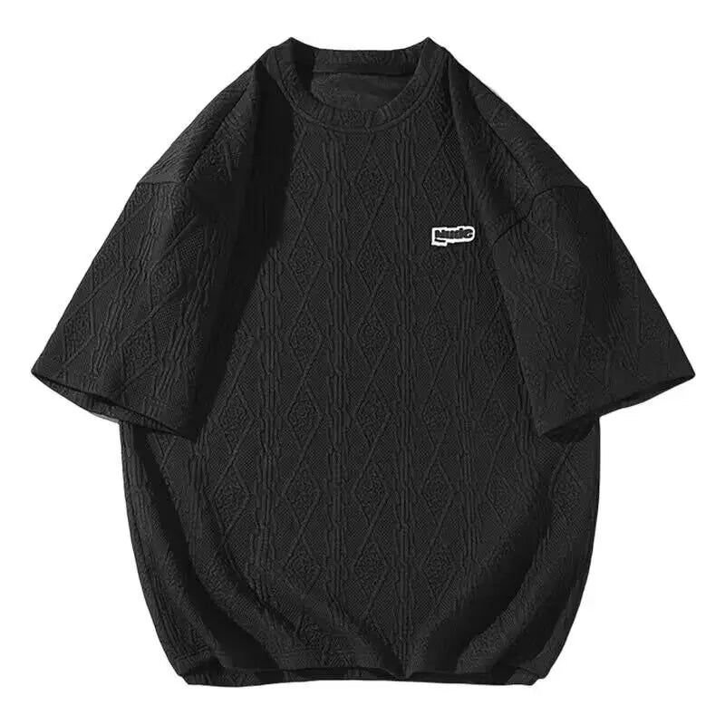 Korean Style Men's 2-Piece T-Shirt and Shorts Set