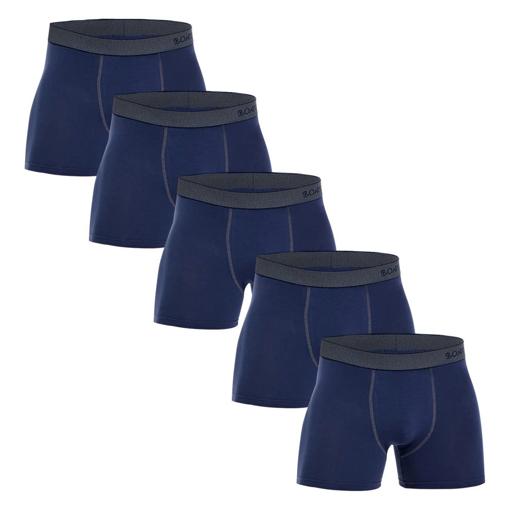 5-Pack Men's Cotton Boxer Shorts – Comfortable Breathable Boxers for Men