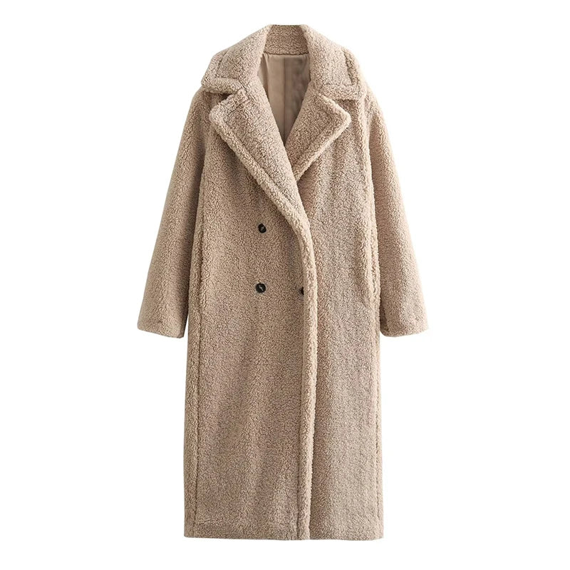 Women's Thick Warm Long Trench Coat