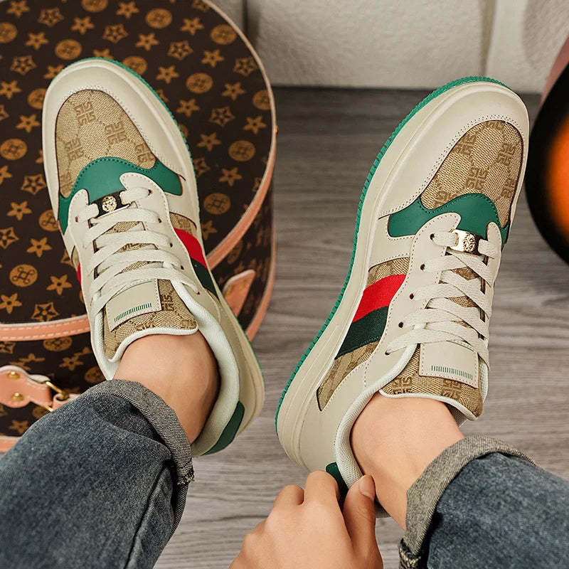 Men's Casual Breathable Non-Slip Lace-Up Sneakers – Comfortable, Lightweight Footwear