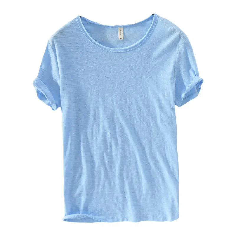 Men's Lightweight Cotton Slim-Fit T-Shirt - Breathable and Comfortable Tee