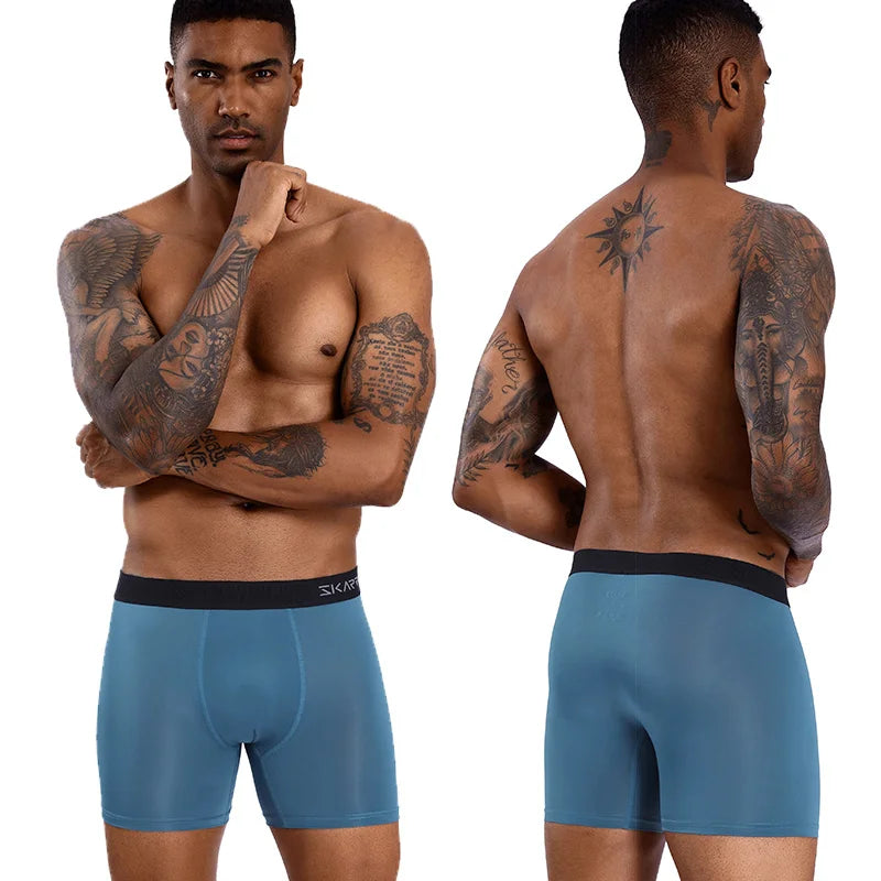 5-Pack Men's Stretch Boxer Briefs – Comfortable, Slim Fit Underwear for Men