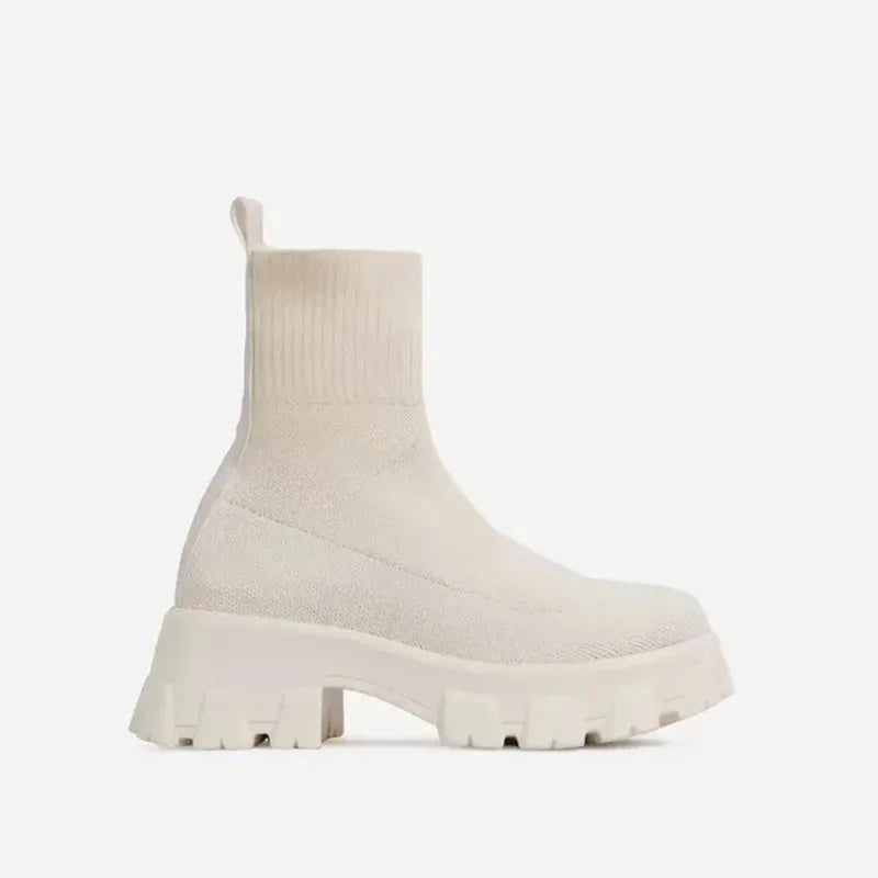 Women's Platform Ankle Slip-On Boots