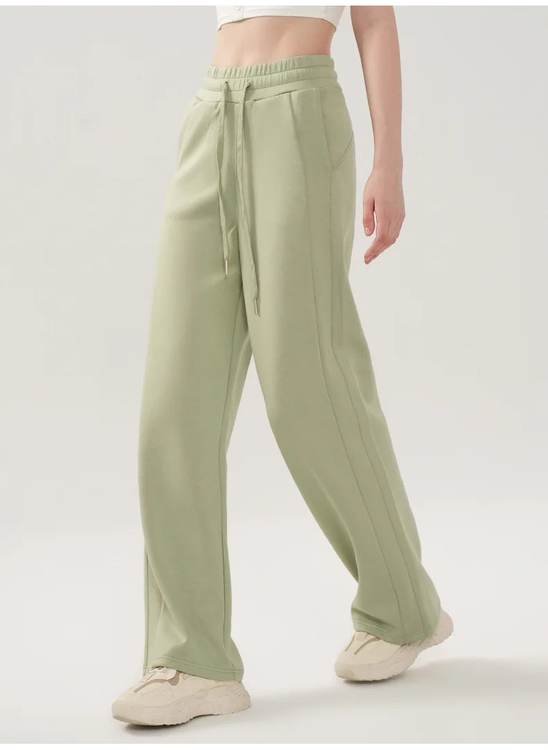 Women's Loose Fit Wide Leg Sweatpants with Drawstring