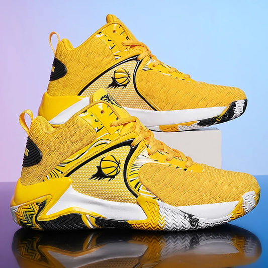 Men's Cushioned Anti-Slip Lace-Up Sneakers – Comfortable & Non-Slip Athletic Shoes for Men