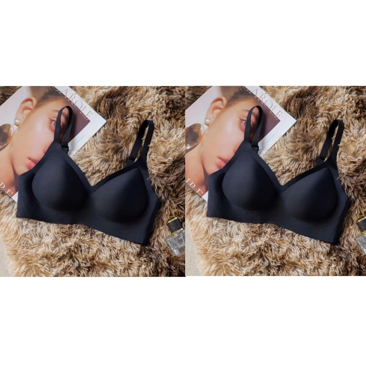 Seamless Push-Up Bra with Soft Support – Thin & Compact Design